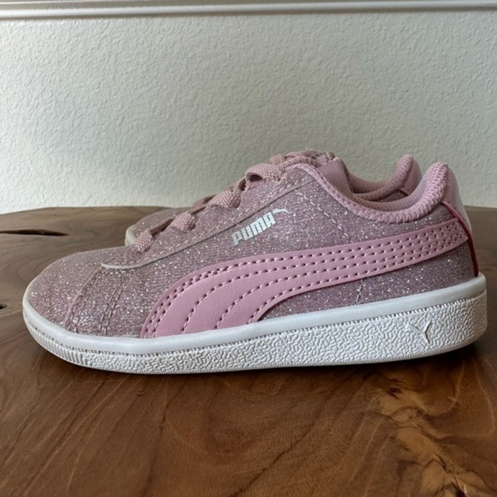 PUMA Kids' Pink Glitter Sneaker